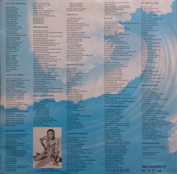 Boney M. - Oceans Of Fantasy | Hansa Records (67.382) - 4