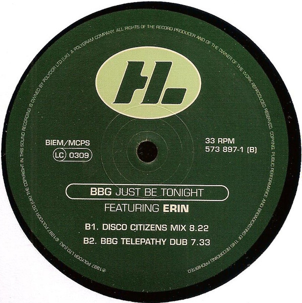 BBG Featuring Erin Lordan - Just Be Tonight | Hi Life Recordings (573 897-1) - 4