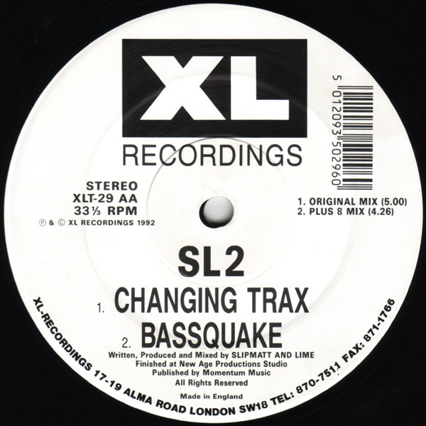 SL2 - On A Ragga Tip | XL Recordings (XLT-29) - 3