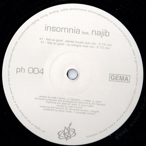 Insomnia Feat. Najib Hachim - Feel So Good | Planet House (ph 004) - main Insomnia Feat. Najib Hachim - Feel So Good | Planet House (ph 004) - main