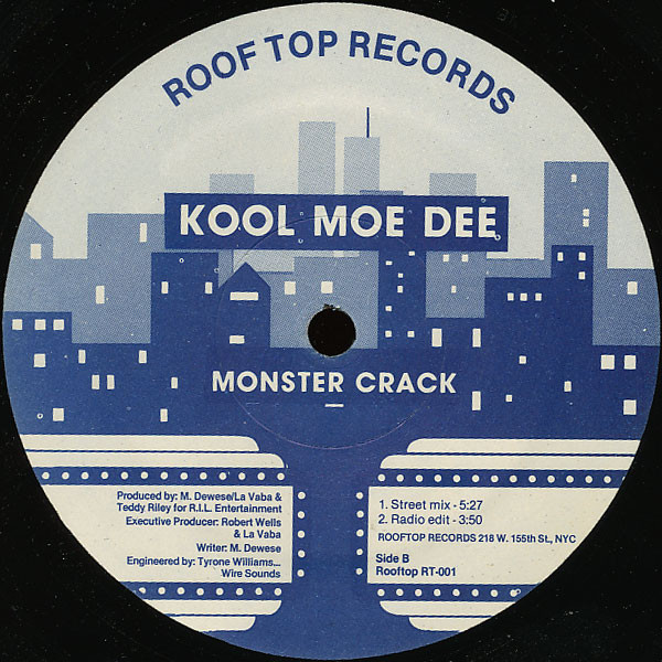 Kool Moe Dee - Go See The Doctor / Monster Crack | Rooftop Records (RT-001) - 2