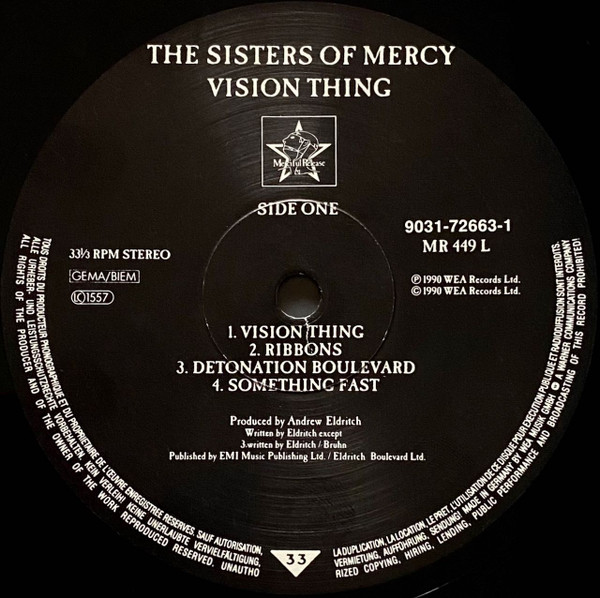 The Sisters Of Mercy - Vision Thing | Merciful Release (MR 449 L) - 3 The Sisters Of Mercy - Vision Thing | Merciful Release (MR 449 L) - 3