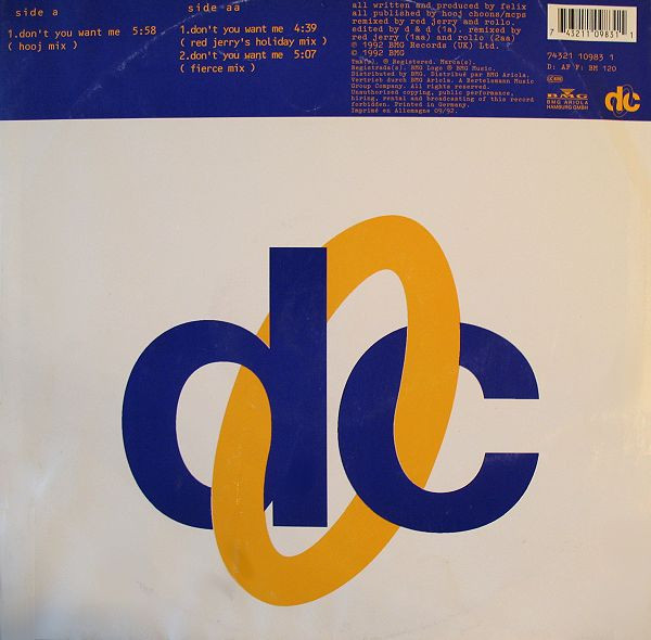 Felix - Don't You Want Me | Deconstruction (74321 10983 1) - 2 Felix - Don't You Want Me | Deconstruction (74321 10983 1) - 2