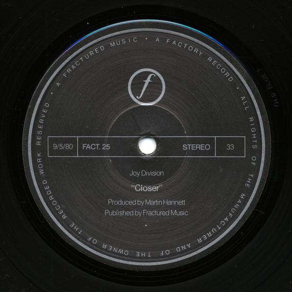 Joy Division - Closer | Factory (FACT·XXV) - 3