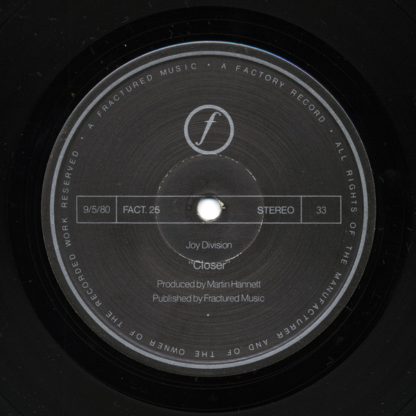 Joy Division - Closer | Factory (FACT·XXV) - 4