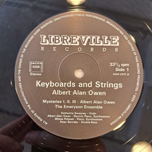 Albert Alan Owen - Keyboards And Strings | Libreville Records (LVLP-2311) - 3 Albert Alan Owen - Keyboards And Strings | Libreville Records (LVLP-2311) - 3