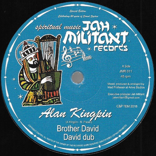 Alan Kingpin / Mad Professor - Brother David / Wise dub | Jah Militant Records (JMR 011)
