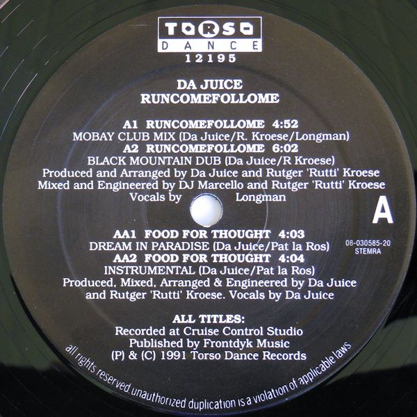 Da Juice - Runcomefollome | Torso Dance (12195) - 3