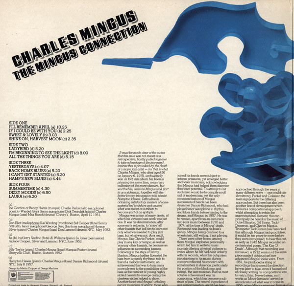 Charles Mingus - The Mingus Connection | Jazz Vogue (VJD 562) - 2