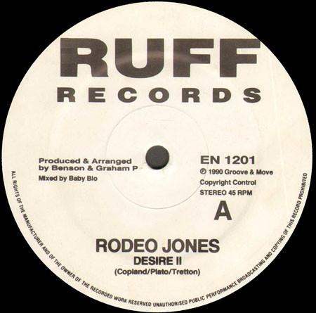 Rodeo Jones - Desire II | Ruff Records UK (EN 1201)