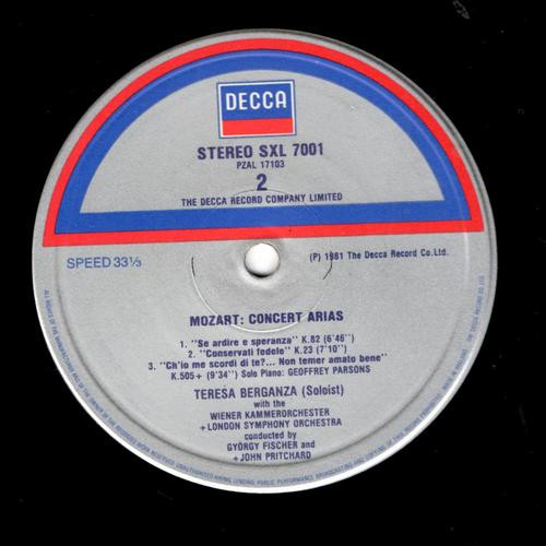Teresa Berganza , Wolfgang Amadeus Mozart , Wiener Kammerorchester , György Fischer - Mozart: Concert Arias | Decca (SXL 7001) - 4 Teresa Berganza , Wolfgang Amadeus Mozart , Wiener Kammerorchester , György Fischer - Mozart: Concert Arias | Decca (SXL 7001) - 4