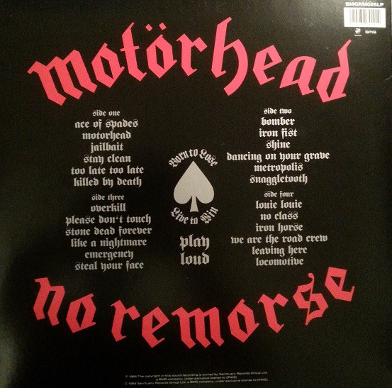 Motörhead - No Remorse | BMG (BMGRM026LP) Motörhead - No Remorse | BMG (BMGRM026LP)