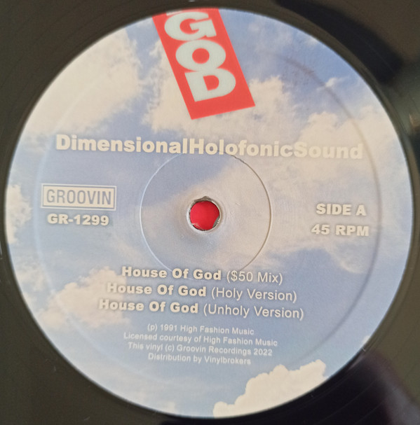 DHS - The House Of God | Groovin Recordings (GR-1299) - 3 DHS - The House Of God | Groovin Recordings (GR-1299) - 3