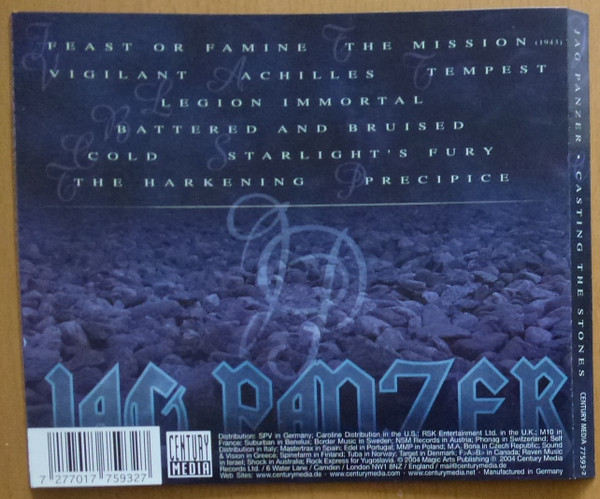Jag Panzer - Casting The Stones CD | Century Media (77593-2) - 2