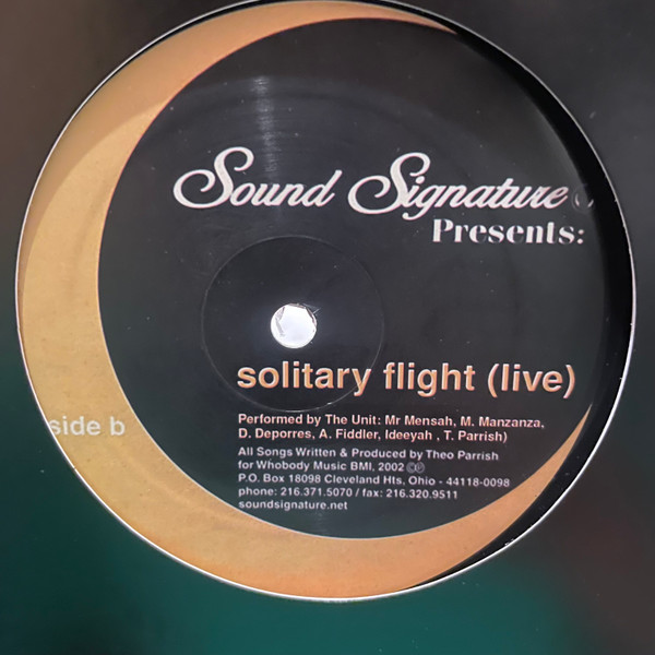 Theo Parrish - Solitary Flight / Solitary Flight (Live) | Sound Signature (SS016) - 2