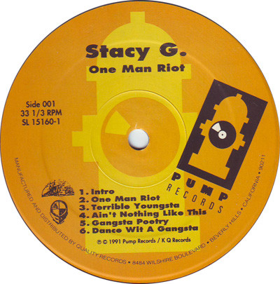 Stacy G. - One Man Riot | Pump Records (SL 15160-1) - 3