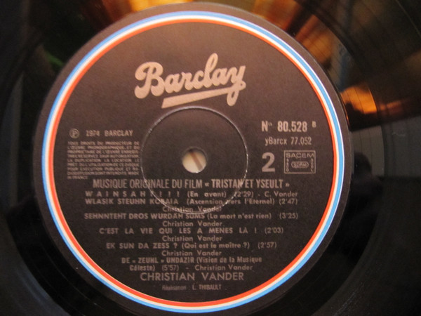 Christian Vander - Tristan Et Yseult | Barclay (80.528) - 4