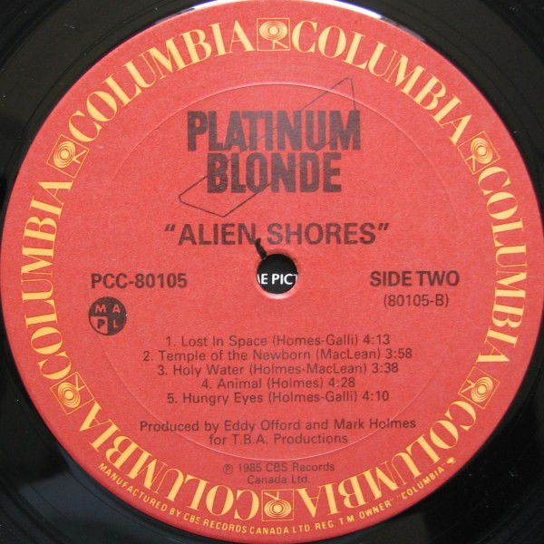 Platinum Blonde - Alien Shores | Columbia (PCC-80105) - 3