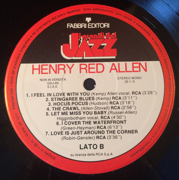 Henry "Red" Allen - Henry Red Allen | Fabbri Editori (GdJ 69) - 4