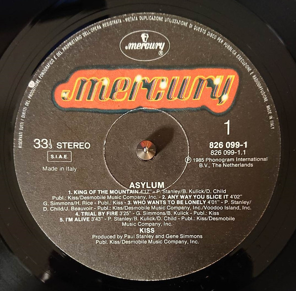 Kiss - Asylum | Mercury (826 099-1) - 3 Kiss - Asylum | Mercury (826 099-1) - 3
