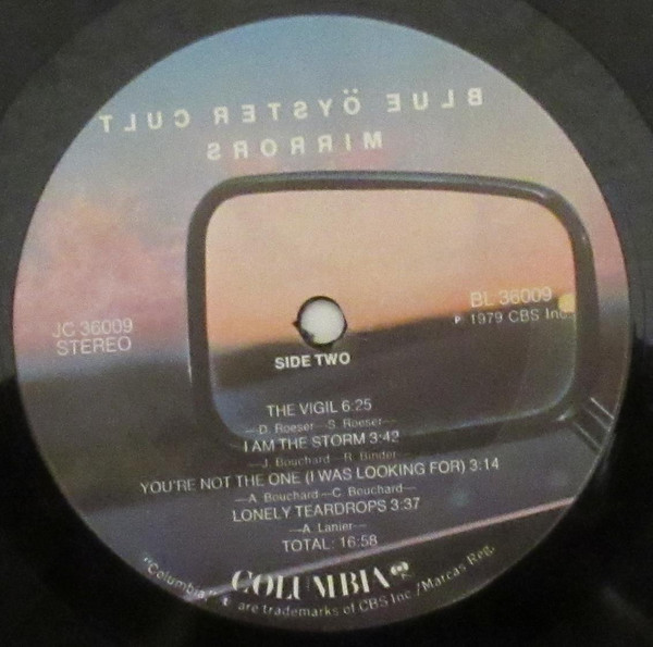 Blue Öyster Cult - Mirrors | Columbia (JC 36009) - 4 Blue Öyster Cult - Mirrors | Columbia (JC 36009) - 4