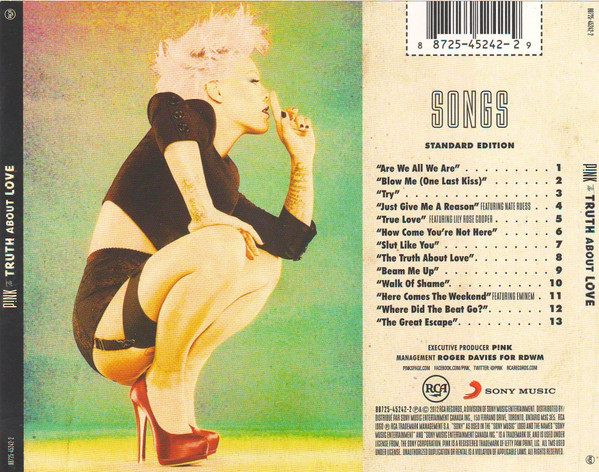 P!nk - The Truth About Love | RCA (88725-45242-2) - 2