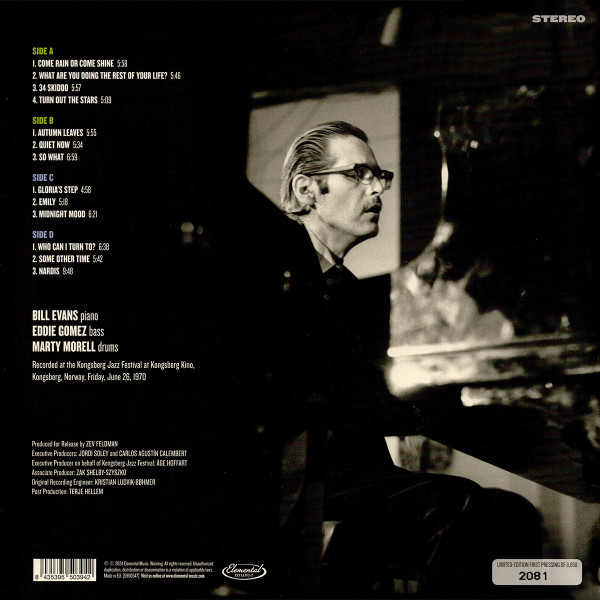 Bill Evans - In Norway - The Kongsberg Concert | Elemental Music (5990547) - 4 Bill Evans - In Norway - The Kongsberg Concert | Elemental Music (5990547) - 4