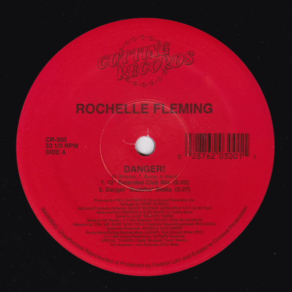 Rochelle Fleming - Danger! | Cutting Records (CR-300) Rochelle Fleming - Danger! | Cutting Records (CR-300)