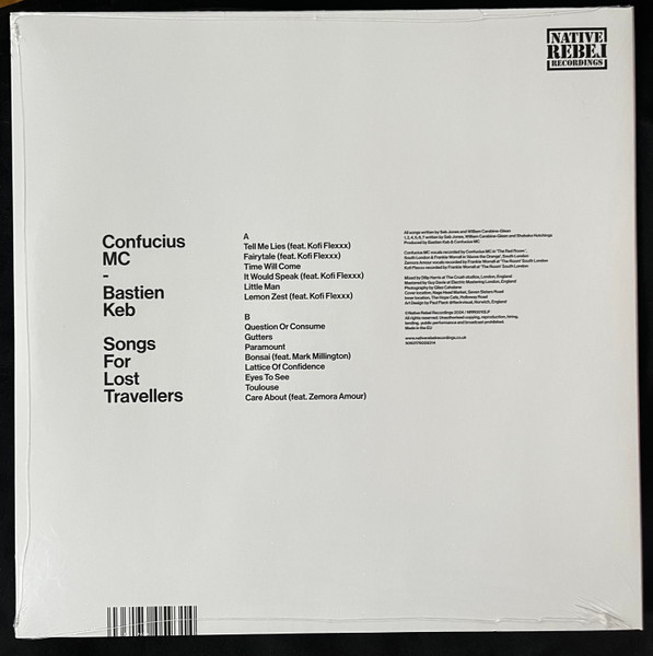 Confucius MC - Bastien Keb - Songs For Lost Travellers | Native Rebel Recordings (NRR0010LP) - 2