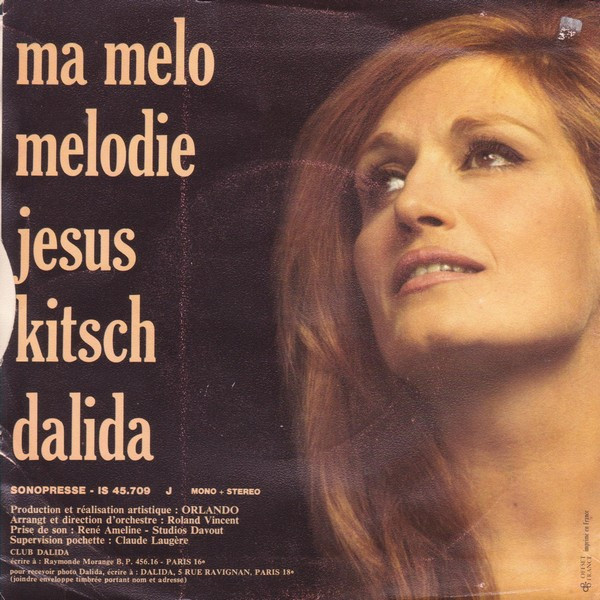 Dalida - Ma Melo Melodie / Jesus Kitsch | International Shows (IS 45709) - 2