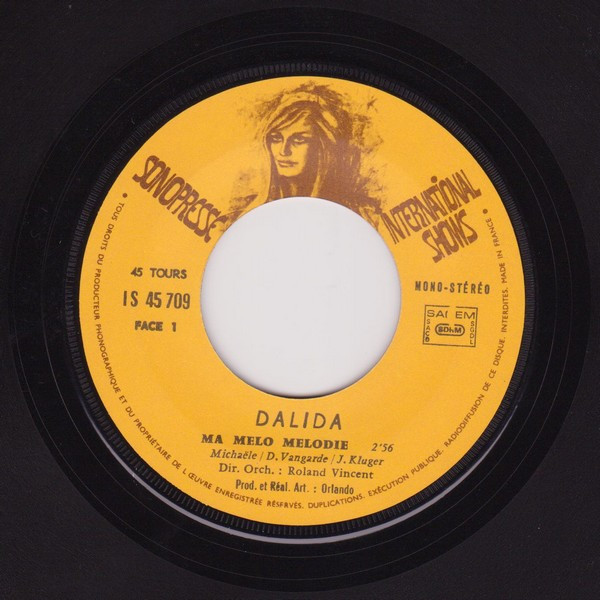 Dalida - Ma Melo Melodie / Jesus Kitsch | International Shows (IS 45709) - 3