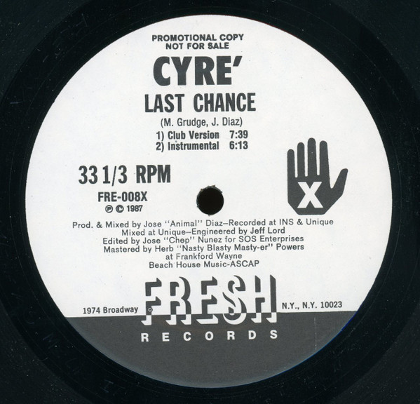 Cyré - Last Chance | Fresh Records (FRE-008)