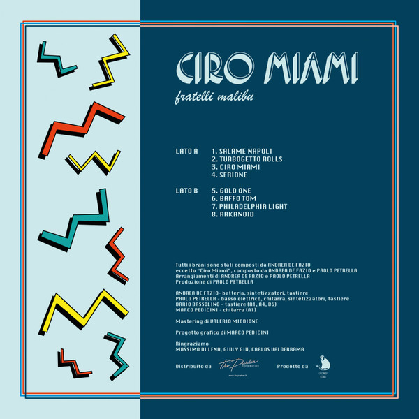 Fratelli Malibu - Ciro Miami | La Scimmia Records (LSCM02) - 2 Fratelli Malibu - Ciro Miami | La Scimmia Records (LSCM02) - 2