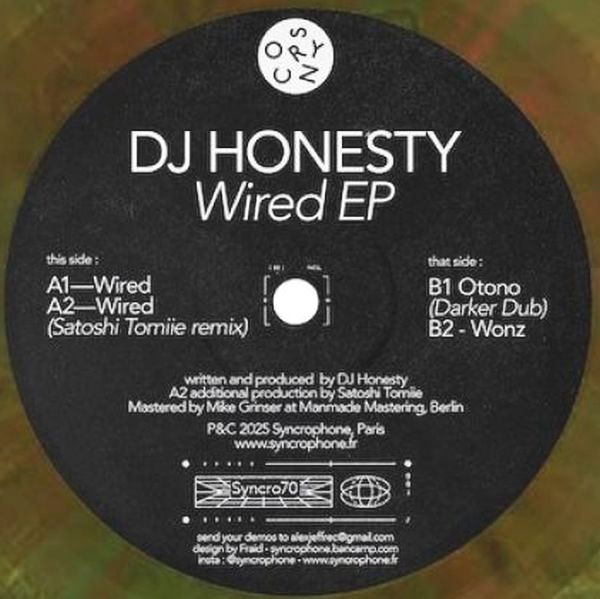 Honesty - Wired EP | Syncrophone Recordings (SYNCRO70) - 2