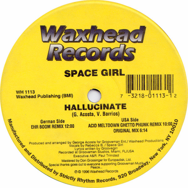 Space Girl - Hallucinate | Waxhead Records (WH 1113)