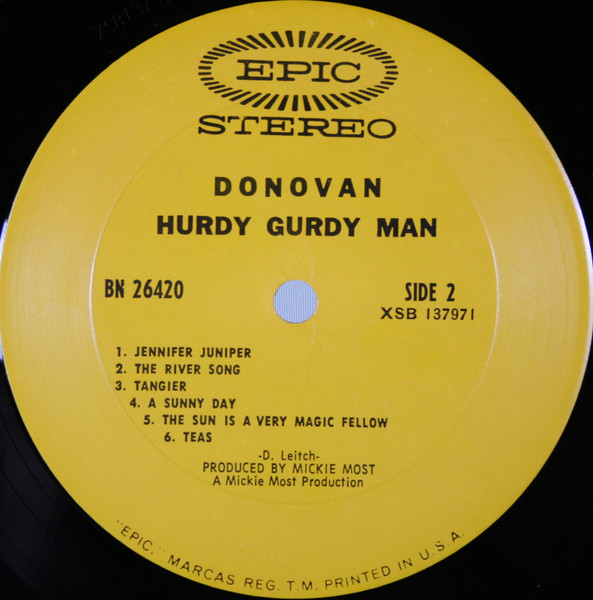 Donovan - The Hurdy Gurdy Man | Epic (BN 26420) - 4