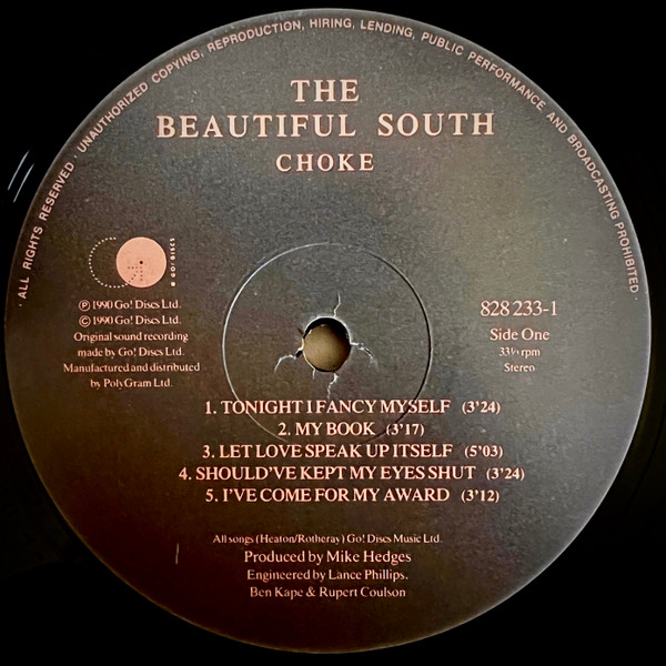 The Beautiful South - Choke | Go! Discs (828 233-1) - 3