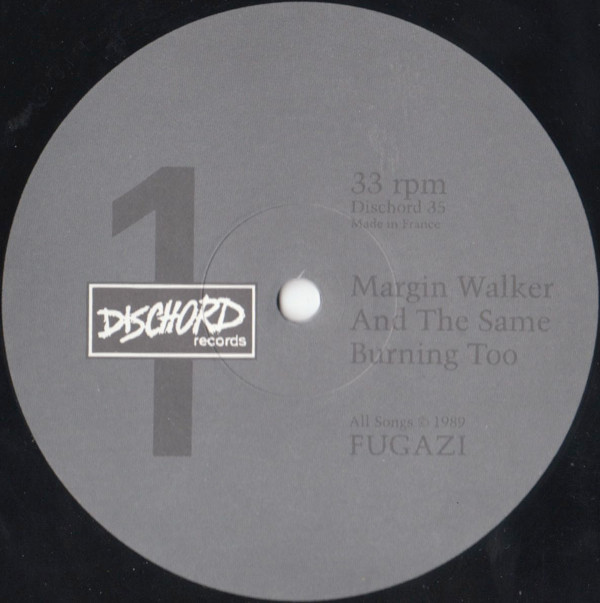 Fugazi - Margin Walker | Dischord Records (DISCHORD 35) - 3