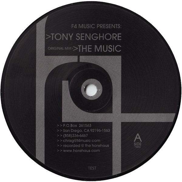 Tony Senghore - The Music | F4 Music (F4 002)