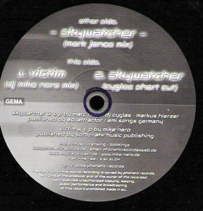 Empire Project Vs Silver City - Skywatcher | Phonetic Records (PHO003)