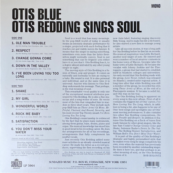 Otis Redding - Otis Blue / Otis Redding Sings Soul | Sundazed Music (LP 5064) - 2