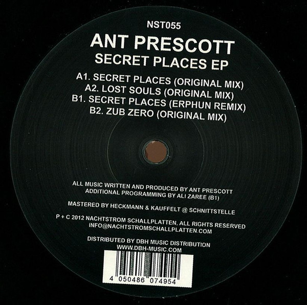 Ant Prescott / Erphun - Secret Places EP / Train Number Four EP | Nachtstrom Schallplatten (NST055)