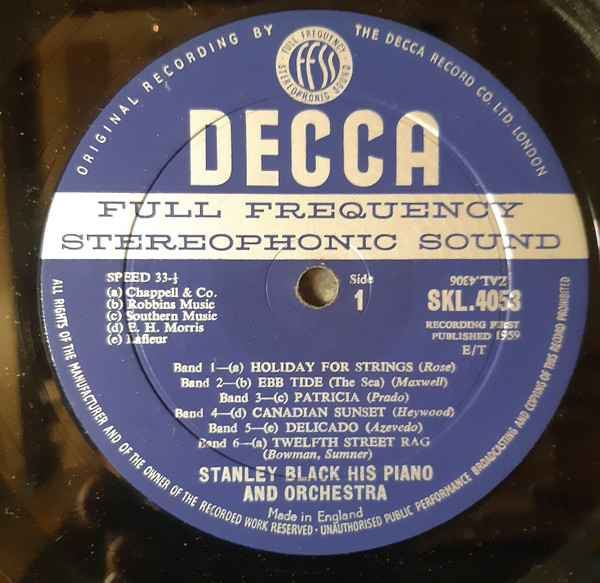 Stanley Black - Plays The Big Instrumental Hits | Decca (SKL 4053) - 2 Stanley Black - Plays The Big Instrumental Hits | Decca (SKL 4053) - 2