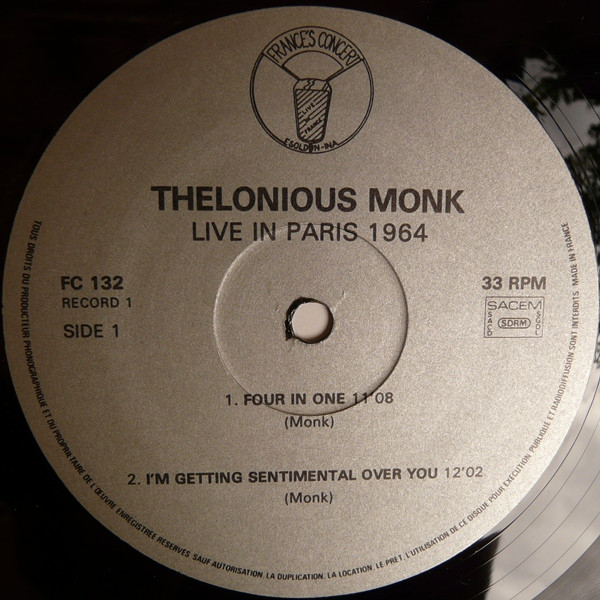 Thelonious Monk - Live In Paris, 1964 | France's Concert (FC 132x2) - 3