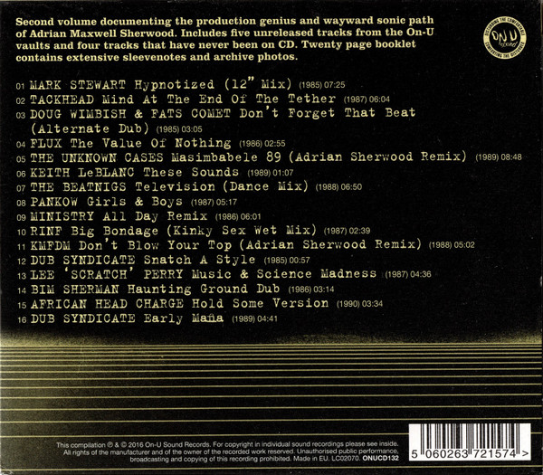 Various - Sherwood At The Controls Volume 2: 1985 - 1990 | On-U Sound (ONUCD132) - 2 Various - Sherwood At The Controls Volume 2: 1985 - 1990 | On-U Sound (ONUCD132) - 2