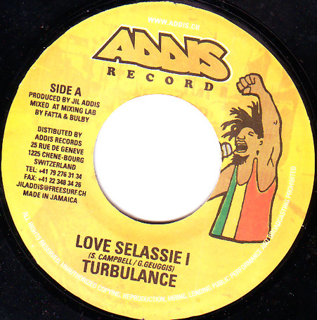 Turbulence - Love Selassie I | Addis Records (addis 018)