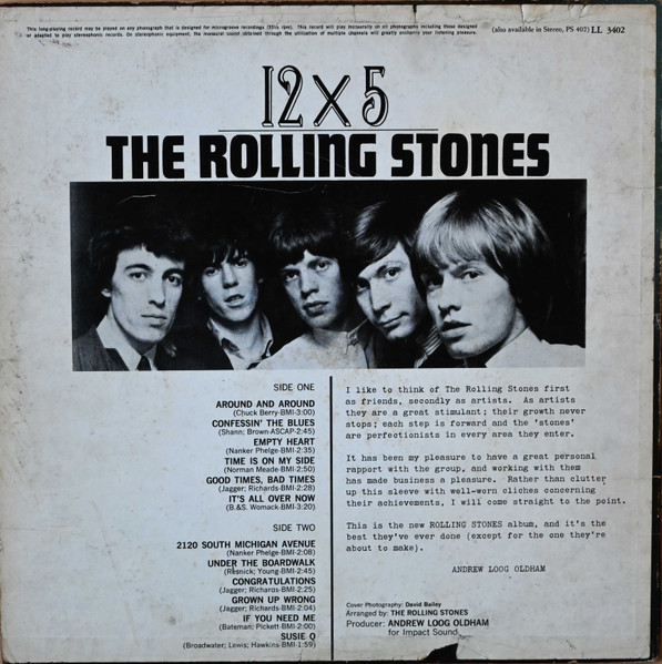 The Rolling Stones - 12 X 5 | London Records (LL 3402) - 2