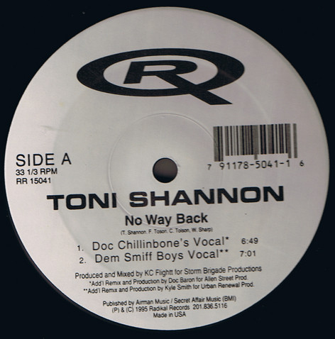 Toni Shannon - No Way Back | Radikal Records (RR15041) Toni Shannon - No Way Back | Radikal Records (RR15041)