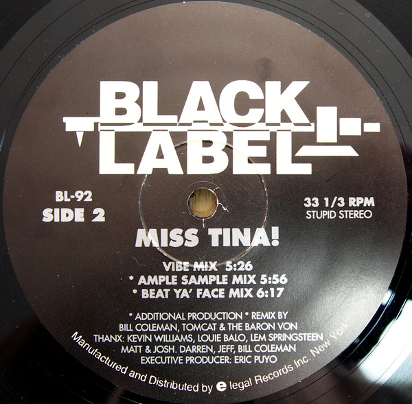 Miss Tina! - Miss Tina! | Black Label (BL-92) - 2