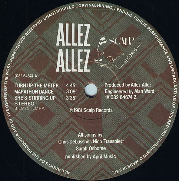 Allez Allez - African Queen | Scalp Records (1A 032 64674 Z) - 3